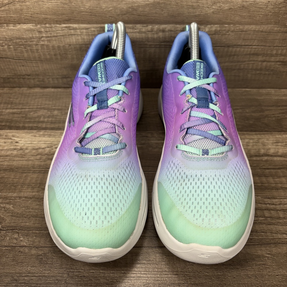 Skechers Go Walk Arch Fit Blue Purple Green Womens Size 10 124878 Running Shoes - Picture 3 of 10